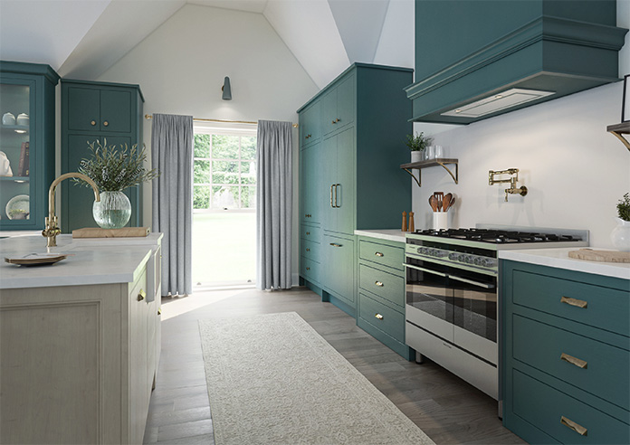 Delicate Chevron, Dark Blue - Made to Measure Curtains - Image 8